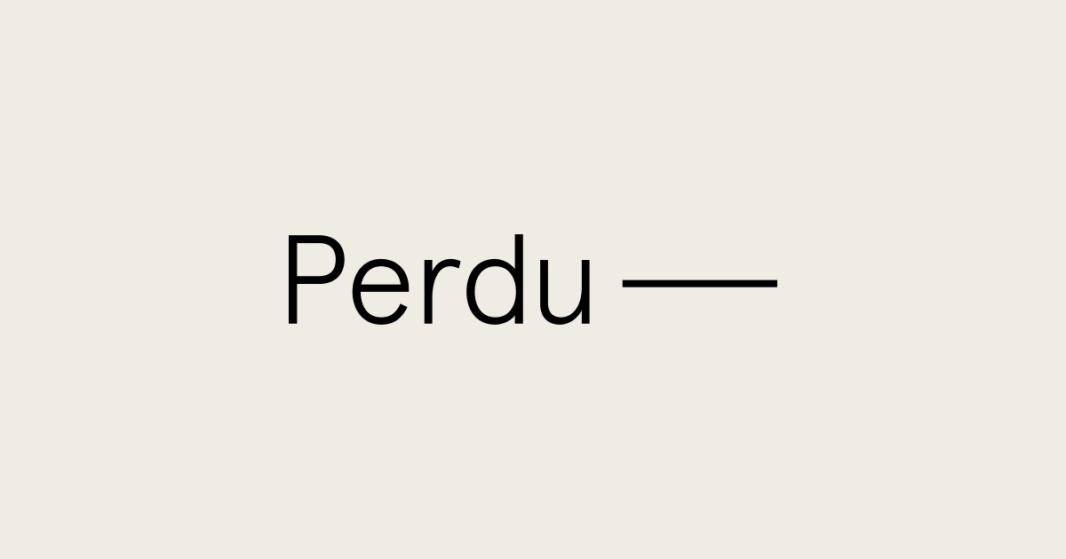 Perdu